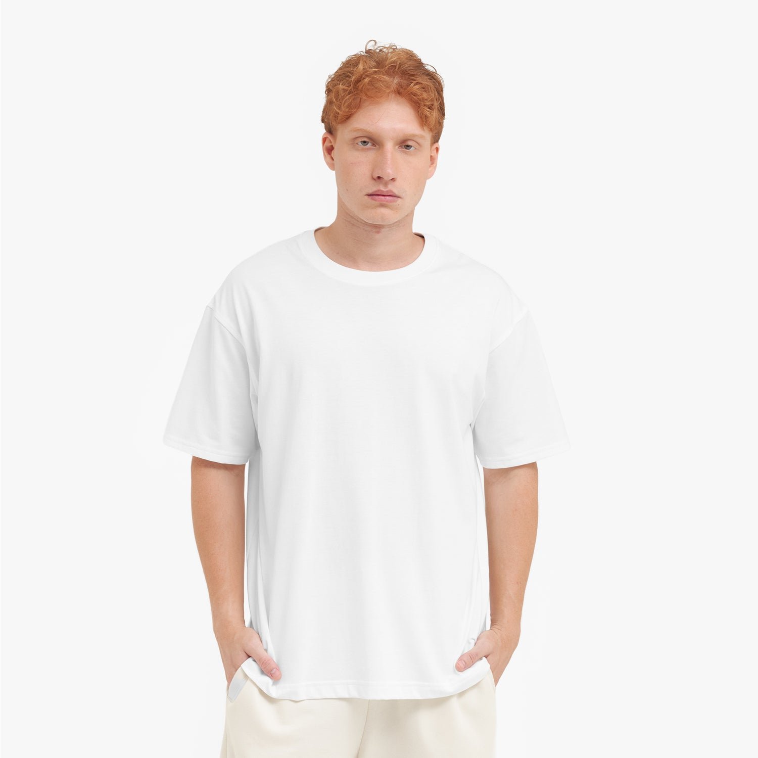 Men's Relaxed Pima Cotton T-Shirt — Brilliant White