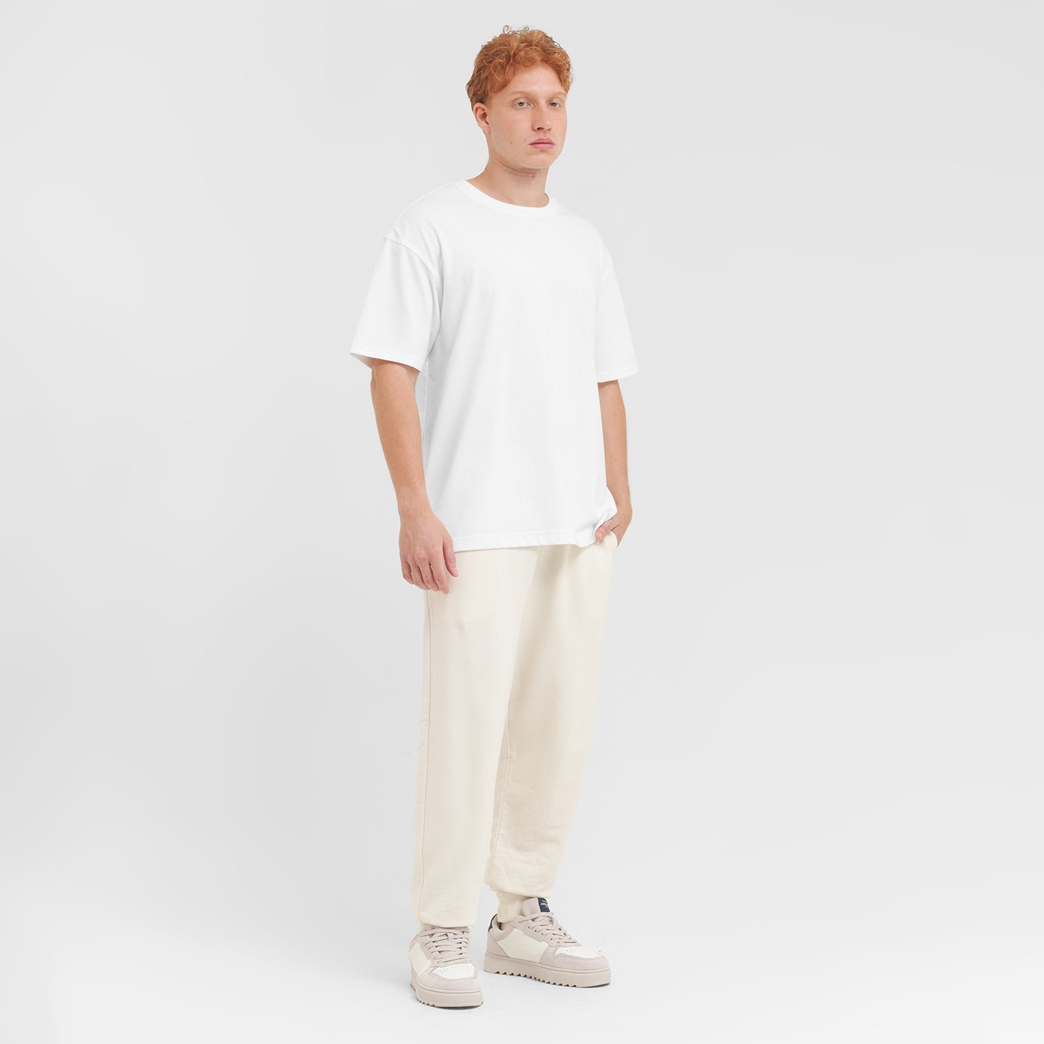 Men's Relaxed Pima Cotton T-Shirt — Brilliant White - Image 6