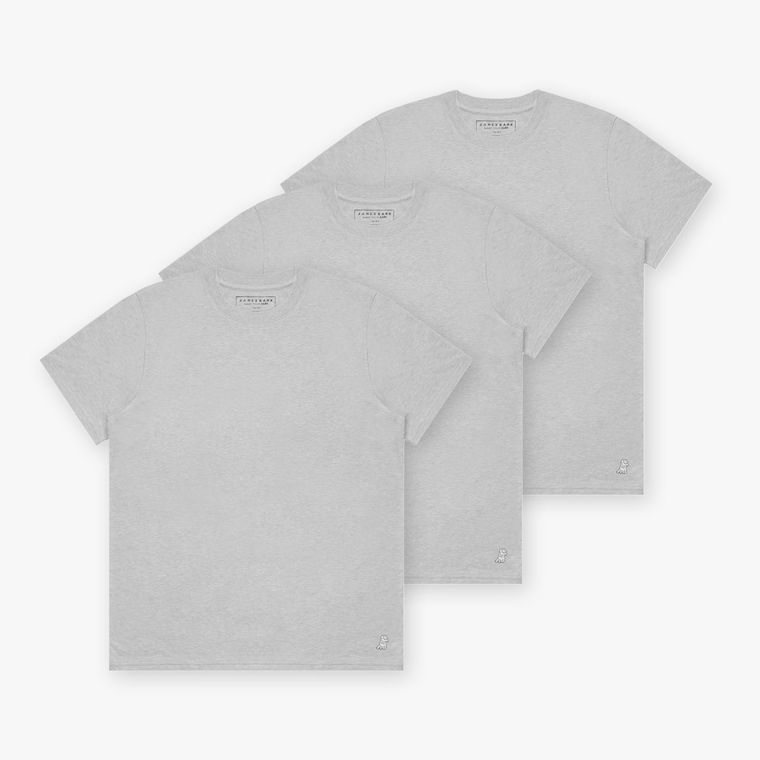 Men's Comfort Tee 3-pack — Ghost Gray