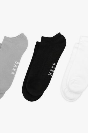 Men's 3-Pack Athletic Low Socks — BLK/GR/WHT