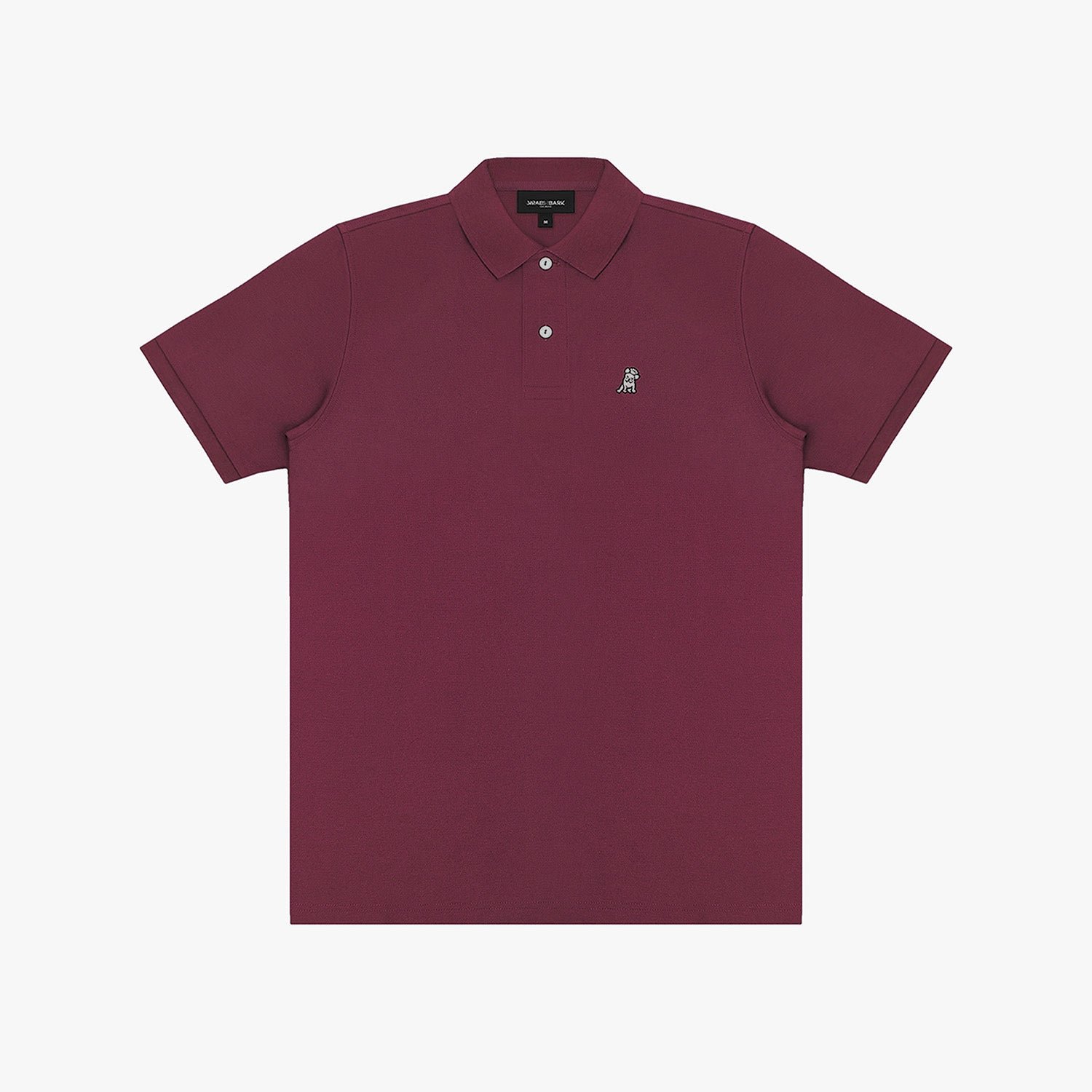 Men's Regular Fit Polo Shirt — Tawny Port/White - Image 4