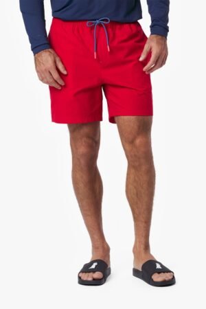 Men’s Solid SwimTrunk — Salsa