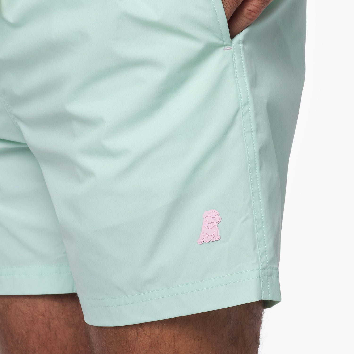 Men’s Solid SwimTrunk — Blue Glass - Image 3