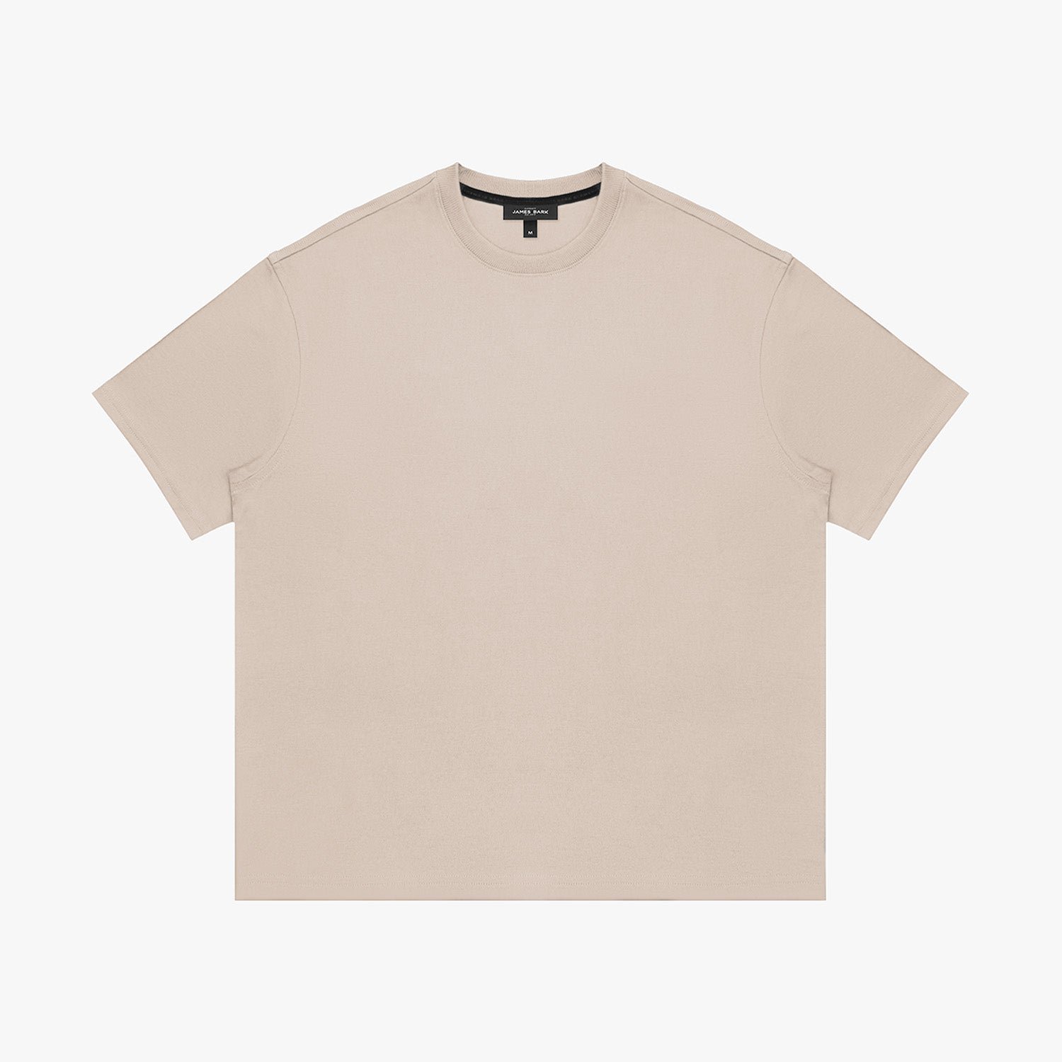 Men's Relaxed Pima Cotton T-Shirt — Light Taupe - Image 4